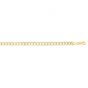 14K Gold 5.7mm White Pave Curb Chain 