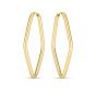 14K Endless Marquise Hoops