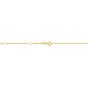 14K Gold .5mm Double Extendable Rope Chain 