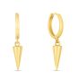 14K Gold Spike Drop Earrings