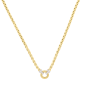 14K Gold & Diamond Venetian Cable Link Necklace