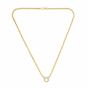 14K Gold & Diamond Venetian Cable Link Necklace