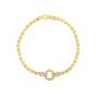14K Gold & Diamond Venetian Cable Link Bracelet