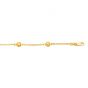 HT105 14K Gold Heart Station Link Chain | Royal Chain Group