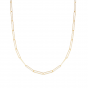 14K Lungo Paperclip Chain