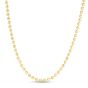 14K 4mm Moon Chain
