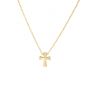 14K Gold Mini Cross Necklace