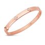 14K Trilogy Diamond Bangle