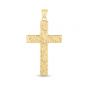 14K Gold Textured Cross Pendant