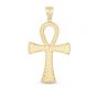 14K Gold Ankh Cross Pendant