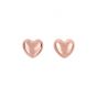 14K Gold Small Polished Heart Post Earring