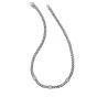Sterling Silver Woven White Sapphire Three Station Necklace