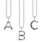 Sterling Silver Gemstone Initials - All Letters