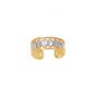 14K Two-tone Gold Toe Ring
