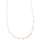 14K Gold Pearl and Scattered Bead Necklace