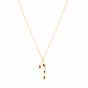 14K Gold Candy Cane Necklace