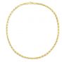 14K Gold Compressed Cable Link Chain