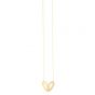 14K Large Loopy Heart Necklace