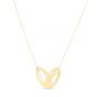 14K Large Loopy Heart Necklace