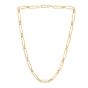 14K Paperclip Double Bar Link Chain