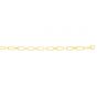 14K Paperclip Rondel Link Chain