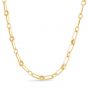 14K Paperclip Rondel Link Chain