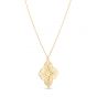 14K Gold Flower Cutout Necklace