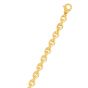 14K Gold Polished Oval Rolo Inspired Link Chain
