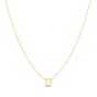 14K Mini Initials Necklace Series - ALL LETTERS