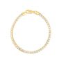 14K 4mm Round Pave Franco Chain