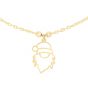 14K Gold Holiday Charm Necklace 