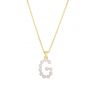 14K Pearl Initial Necklace Series - ALL LETTERS