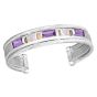 Silver & 18K Gold Madison Amethyst Cuff