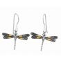 Silver & 18K Dragonfly Earring