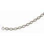 Silver & 18K Cable Open Link Bracelet