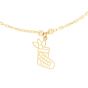 14K Gold Holiday Charm Necklace 
