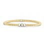 14K Gold Popcorn Diamond Stretch Bracelet
