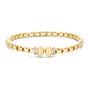 14K Box Chain Diamond Cuff