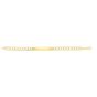 14K Gold 8.3mm Pave Curb ID Chain