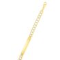 14K Gold 8.3mm Pave Curb ID Chain