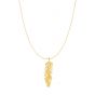10K Gold Feather Necklace