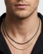 Silver 3.9mm Gunmetal Ice Chain