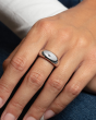 Silver Sculpted Domed Ring