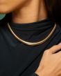 14K Graduated Tubogas Necklace