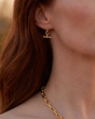 14K T-Bar Dangle Earrings