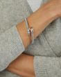 Silver, 18K & Diamond Prosecco Equestrian Bangle