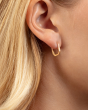 14K Hexagon Hoops