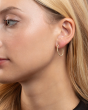 14K Bead Hoops