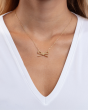 14K Rope Bow Necklace