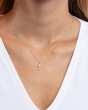 14K Diamon'Oro Cross Necklace